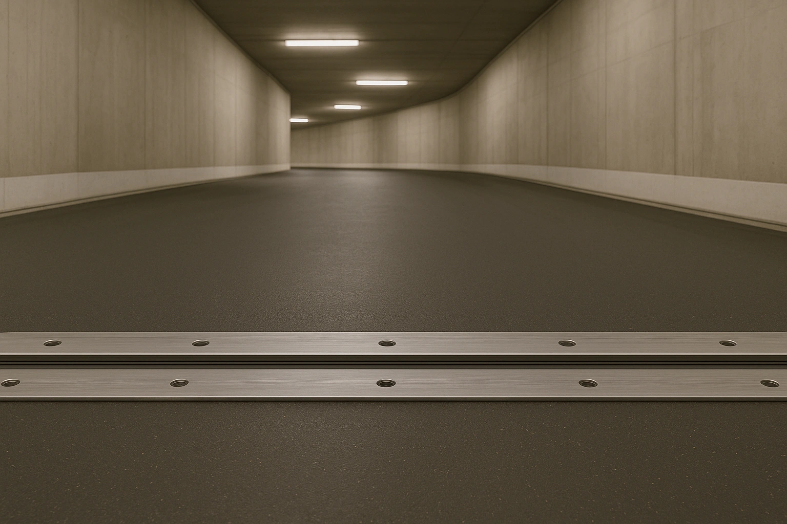 Parkdeckrampe mit Dehnfugenprofil